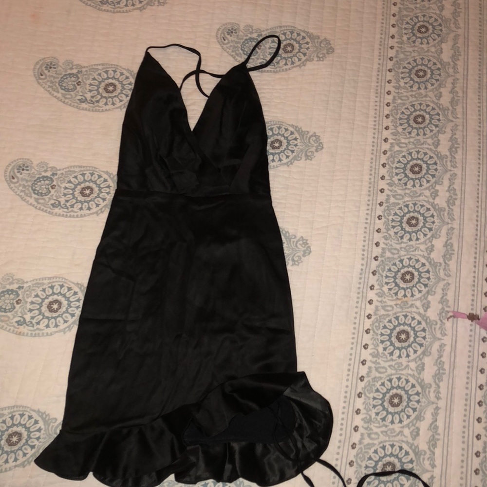 Oh Polly Satin Mini Dress